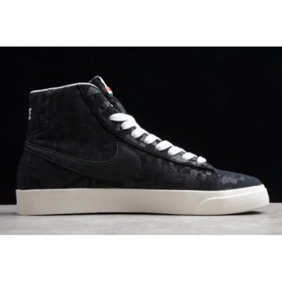 Nike Erkek Blazer Mid Siyah Kaykay Ayakkabı Türkiye - 3HKA6HO8